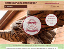 Tablet Screenshot of campingplatzdahmsdorf.de